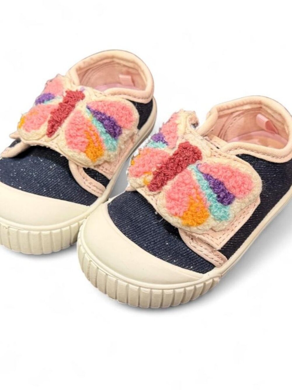 Wonder Nation Toddler Girl Butterfly Sneakers Size 4
